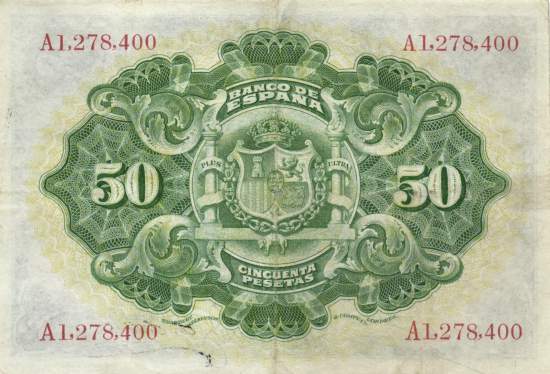 50 Pesetas 24.9.1906